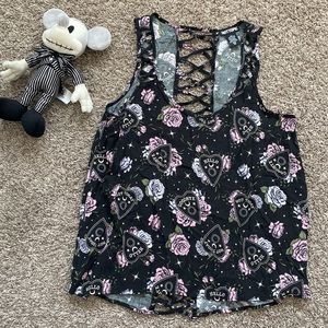 Ouija tee with flowers 🌺 good material for summer hot topic M (2021)